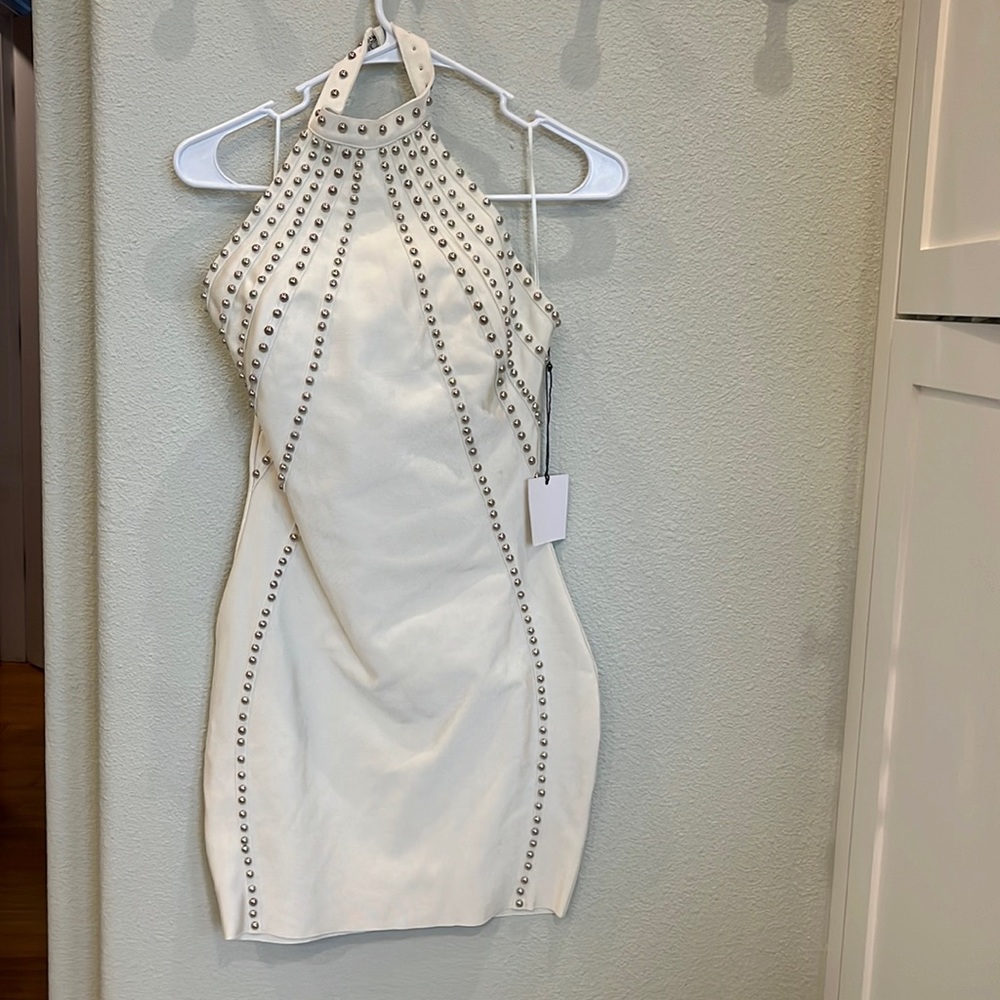 By the way - now superdown by revolve size small white studded dress